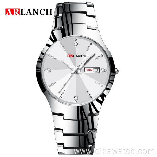 ARLANCH A316 Watch Men Brand Hot Sport Luxury Tungsten Steel Strap Wrist Waterproof Business Quartz watches Fashion Casual